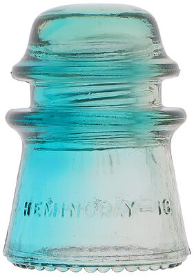 CD 122 HEMINGRAY, Clear/Blue Two Tone; Neat Two Tone