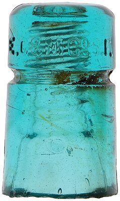 CD 123 E.C.& M.CO., Light Blue; "C" mold