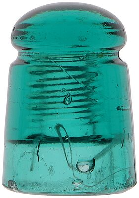 CD 127.4 {Unembossed}, Dark Aqua w/ Milk; Neat milky worm