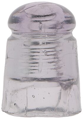 CD 127.4 {Unembossed}, Ice Purple; Stunning shade for early threaded glass