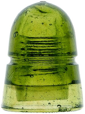 CD 145 AM.INSULATOR CO., Yellowy Olive Green; Deep, beautiful color