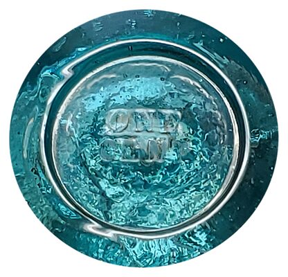 CD 145 B, Light Blue w/ Indian Head Penny in Dome; Neat character UPDATE: