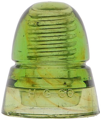 CD 145 H.G.CO., Pea Soup Green w/ Amber Swirls; Colorful beehive