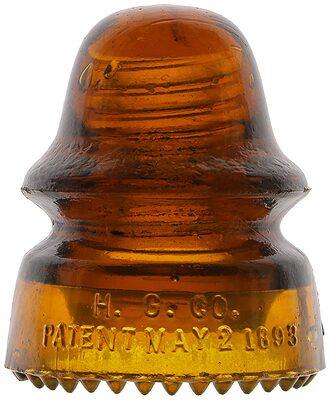 CD 162 H.G.CO., Orange Amber; Classic Hemingray color