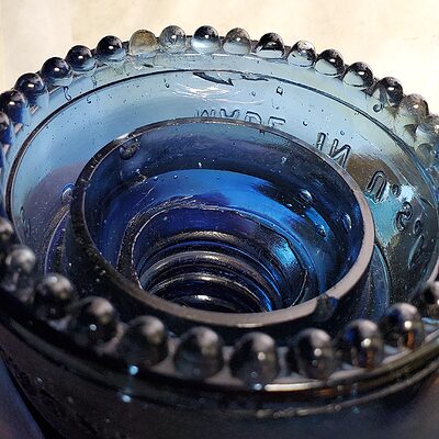 CD 162 HEMINGRAY, "Inky" Cobalt Blue; Different color than you usually see UPDATE: