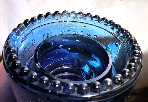 CD 162 HEMINGRAY, "Inky" Cobalt Blue; Different color than you usually see UPDATE: