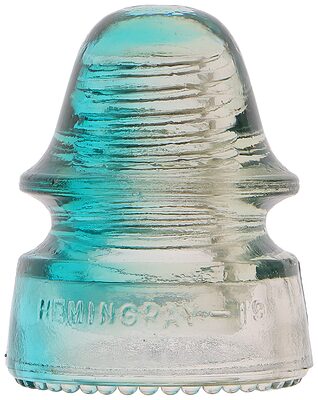 CD 162 HEMINGRAY, Clear/Blue Two Tone; Nice color separation
