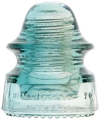 CD 164 HEMINGRAY, Clear/Blue Two Tone; Great color split