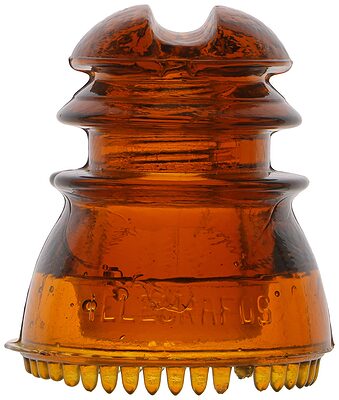 CD 214 TELEGRAFOS NACIONALES, Orange Amber; Large overpour and long fangs