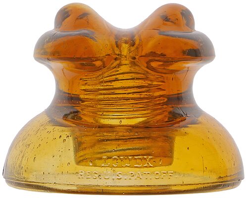 CD 230 LOWEX, Yellow Honey Amber; No Hemingray embossing