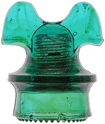 CD 257 HEMINGRAY, Aqua/Green w/ Amber Swirls; Different color variant