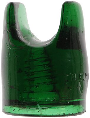 CD 267.5 N.E.G.M.CO., Dark Emerald Green; Stunning thick Emerald glass