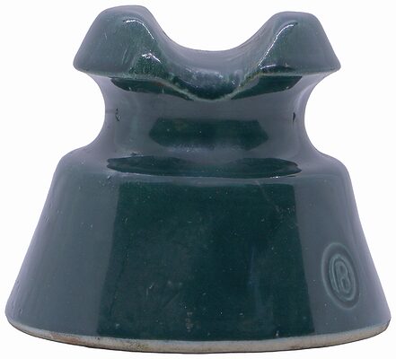 U-448 OB, Pine Green; Uncommon colored porcelain