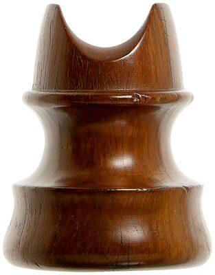 San Francisco Wooden Trolley Insulator, Dark Brown; Nice wood grain