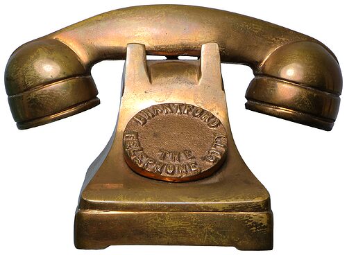 Telephone, Bronze; Great paperweight