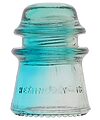 CD 122 HEMINGRAY, Clear/Blue Two Tone; Neat Two Tone