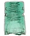 CD 123 E.C.& M.CO., Grass Green; "H" mold