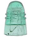 CD 124.2 DEC. 19, 1871, Light Green Aqua w/ Milk; Nice early Hemingray