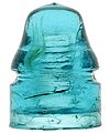 CD 133.2 {Unembossed} {Canada}, Blue w/ Milk Swirls; "Slope shoulder"