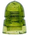 CD 145 AM.INSULATOR CO., Yellowy Olive Green; Deep, beautiful color