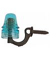CD 160.7 AM.INSULATOR CO., Bracket w/ Light Blue Insulator; Neat bracket
