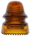 CD 162 H.G.CO., Orange Amber; Classic Hemingray color
