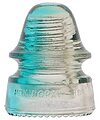 CD 162 HEMINGRAY, Clear/Blue Two Tone; Nice color separation