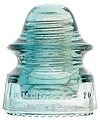 CD 164 HEMINGRAY, Clear/Blue Two Tone; Great color split