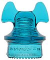 CD 257 HEMINGRAY, Hemingray Blue; Wide-groove Mickey for larger cables