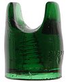 CD 267.5 N.E.G.M.CO., Dark Emerald Green; Stunning thick Emerald glass
