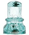 CD 734 MCMICKING, Light Blue Aqua w/ Milk and Bubbles; Lots of character