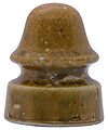 U-236 {Unmarked}, Mottled Butterscotch; Porcelain Baby Signal