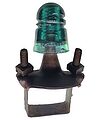 Crossarm Bracket w/ CD 147 Insulator; Unusual bracket