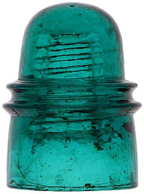 CD 136.4 {Unembossed}, Dark Green Aqua; Unlisted variant with extra character!