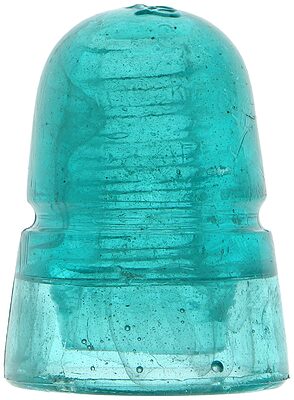 CD 145 BROOKFIELD, Aqua w/ Milk Swirls; Spectacular color!