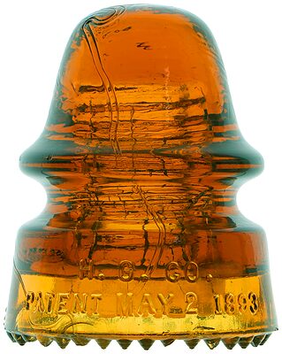 CD 162 H.G.CO., Glowing Orange Amber; Glowing!
