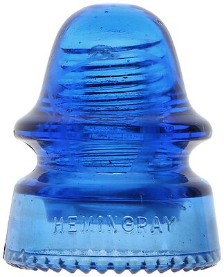 CD 162 HEMINGRAY, Cobalt Blue w/ Milk Swirl; Classic with a twist! UPDATE: