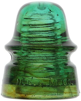 CD 162 N.E.G.M.CO., Green w/ Amber Swirls; Almost a two tone!