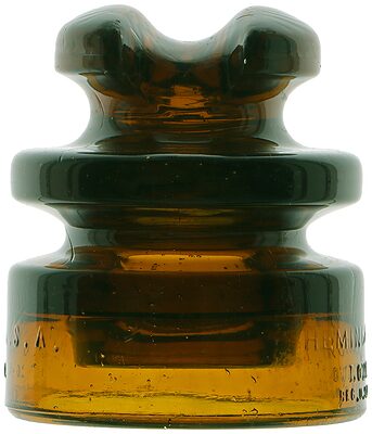 CD 220 HEMINGRAY, Honey Amber; Note the LOWEX embossing!