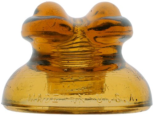 CD 230 HEMINGRAY, Yellow Amber; Note the LOWEX embossing!