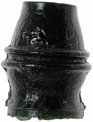 CD 701.6 {Unembossed}, Green Blackglass; Confederate egg!