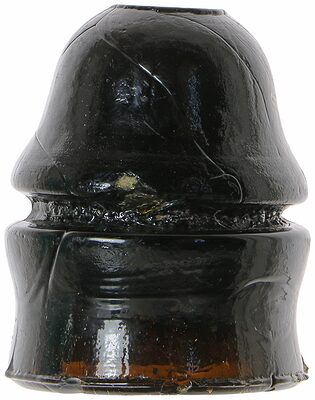 CD 729 {Unembossed}, Dark Orange Amber; Cross between an "egg" and a "hat"