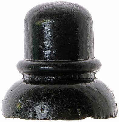 CD 740 {Unembossed} {Canada}, Olive Green Blackglass; "Side wire groove Pilgrim Hat" style