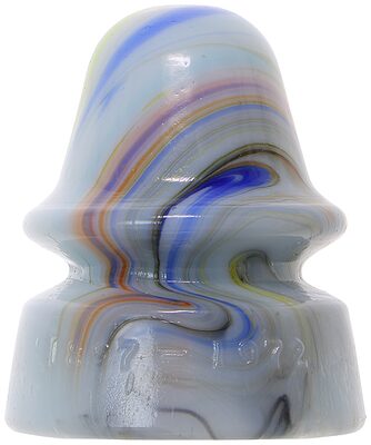 SI 162 MCLAUGHLIN Commemorative, White Milk w/ Color Swirls; Colorful!