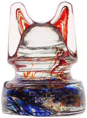 SI 269 H & H ELECTRIC CO Commemorative, Red/White/Blue Swirled {Solid pour}; Stunning solid pour!
