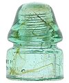 CD 133.1 DEC. 19, 1871, Light Green Aqua w/ Amber Swirls; Unique amber swirls!