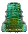 CD 152 HEMINGRAY, Green w/ Amber Swirls; Stunning!