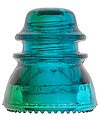 CD 154 HEMINGRAY, Hemingray Blue/Green Two Tone; Great color split!