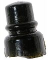 CD 734.8 {Unembossed} {Canada}, Olive Amber Blackglass; Baby Battleford!