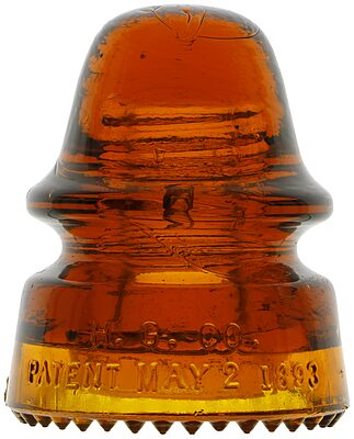 CD 162 H.G.CO., Glowing Orange Amber